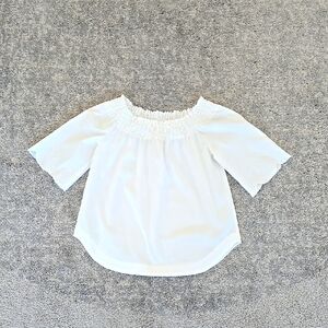 White Off-Shoulder Blouse